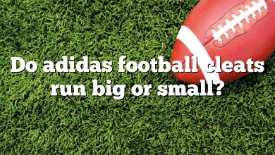 Do adidas football cleats run big or small?