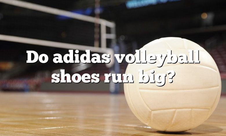 Do adidas volleyball shoes run big?