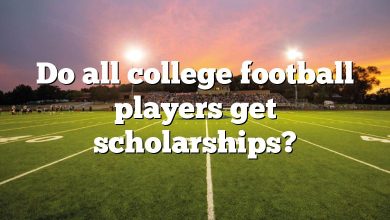 Do all college football players get scholarships?