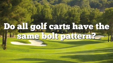 Do all golf carts have the same bolt pattern?