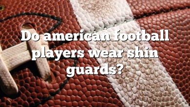 Do american football players wear shin guards?