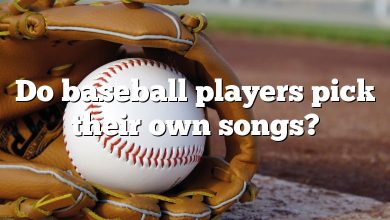 Do baseball players pick their own songs?