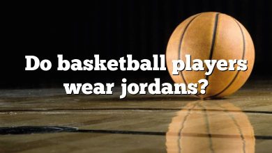 Do basketball players wear jordans?