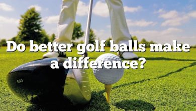 Do better golf balls make a difference?