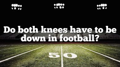 Do both knees have to be down in football?