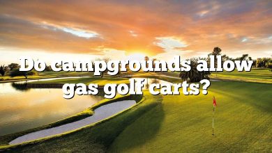 Do campgrounds allow gas golf carts?