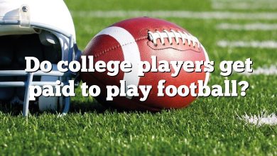 Do college players get paid to play football?