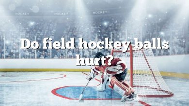 Do field hockey balls hurt?