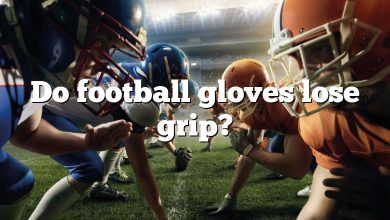 Do football gloves lose grip?