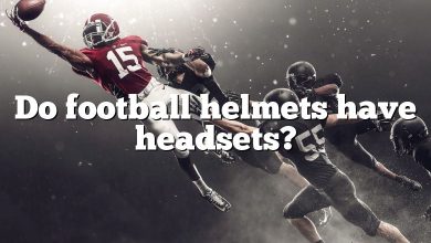 Do football helmets have headsets?