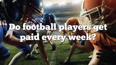 Do football players get paid every week?