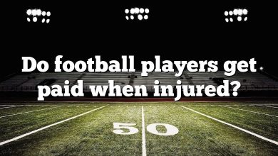 Do football players get paid when injured?