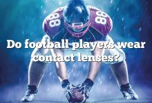 Do football players wear contact lenses?