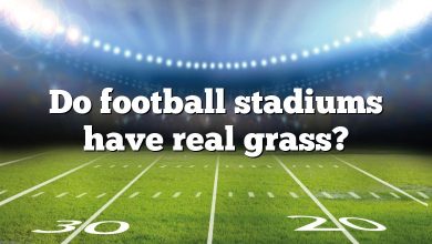 Do football stadiums have real grass?