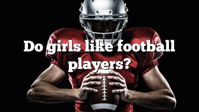 Do girls like football players?