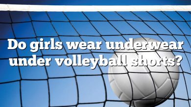 Do girls wear underwear under volleyball shorts?