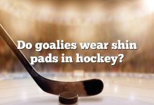 Do goalies wear shin pads in hockey?