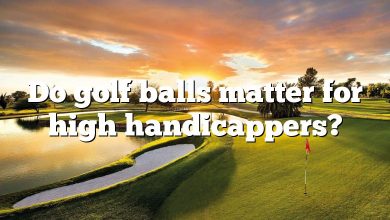 Do golf balls matter for high handicappers?