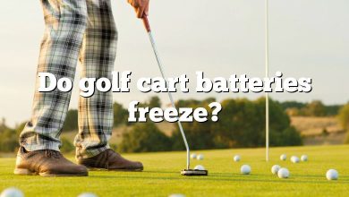 Do golf cart batteries freeze?