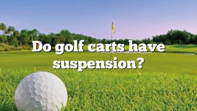 Do golf carts have suspension?