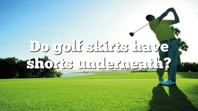 Do golf skirts have shorts underneath?