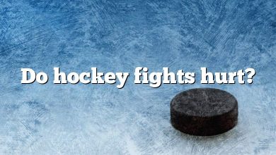 Do hockey fights hurt?