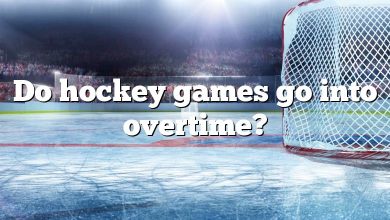 Do hockey games go into overtime?