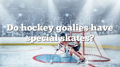 Do hockey goalies have special skates?