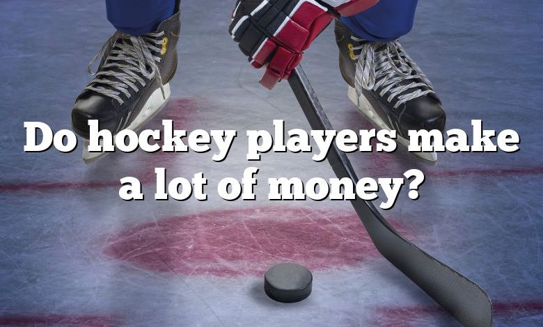 Do hockey players make a lot of money?