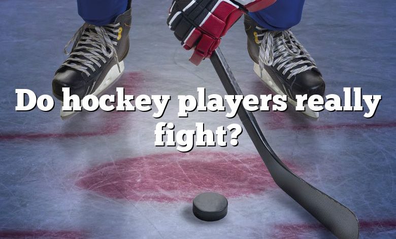 Do hockey players really fight?