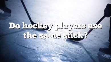 Do hockey players use the same stick?