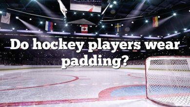 Do hockey players wear padding?