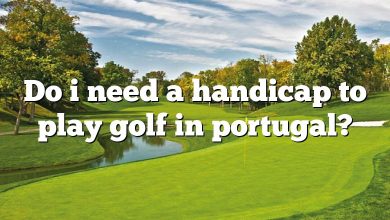 Do i need a handicap to play golf in portugal?