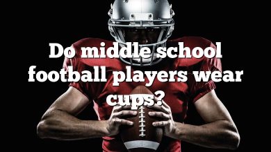 Do middle school football players wear cups?