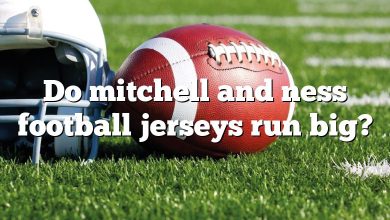 Do mitchell and ness football jerseys run big?