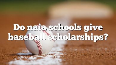 Do naia schools give baseball scholarships?