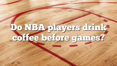 Do NBA players drink coffee before games?