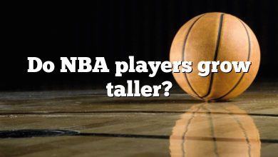 Do NBA players grow taller?