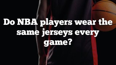 Do NBA players wear the same jerseys every game?