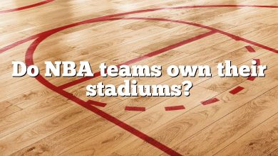 Do NBA teams own their stadiums?