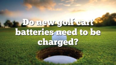 Do new golf cart batteries need to be charged?