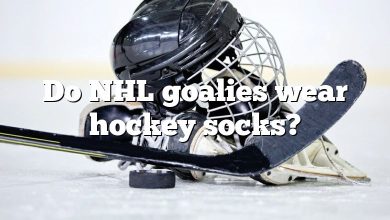 Do NHL goalies wear hockey socks?