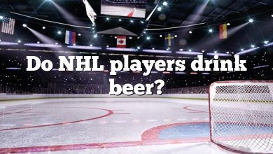 Do NHL players drink beer?