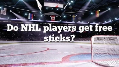 Do NHL players get free sticks?