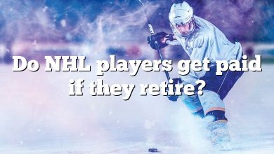 Do NHL players get paid if they retire?