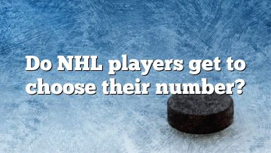 Do NHL players get to choose their number?