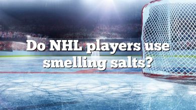 Do NHL players use smelling salts?