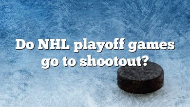 Do NHL playoff games go to shootout?