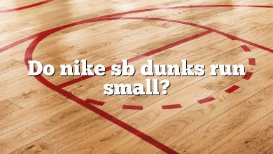 Do nike sb dunks run small?