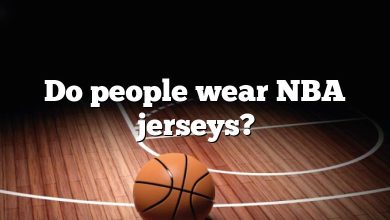 Do people wear NBA jerseys?